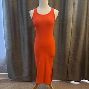 Wild Fable Orange Midi Dress